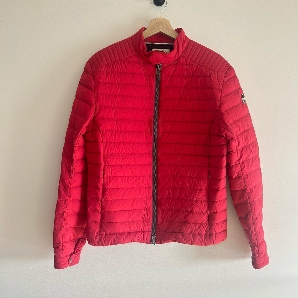 Colmar Originals Mens Autumn Biker Red Down Puffer Jacket sz 50